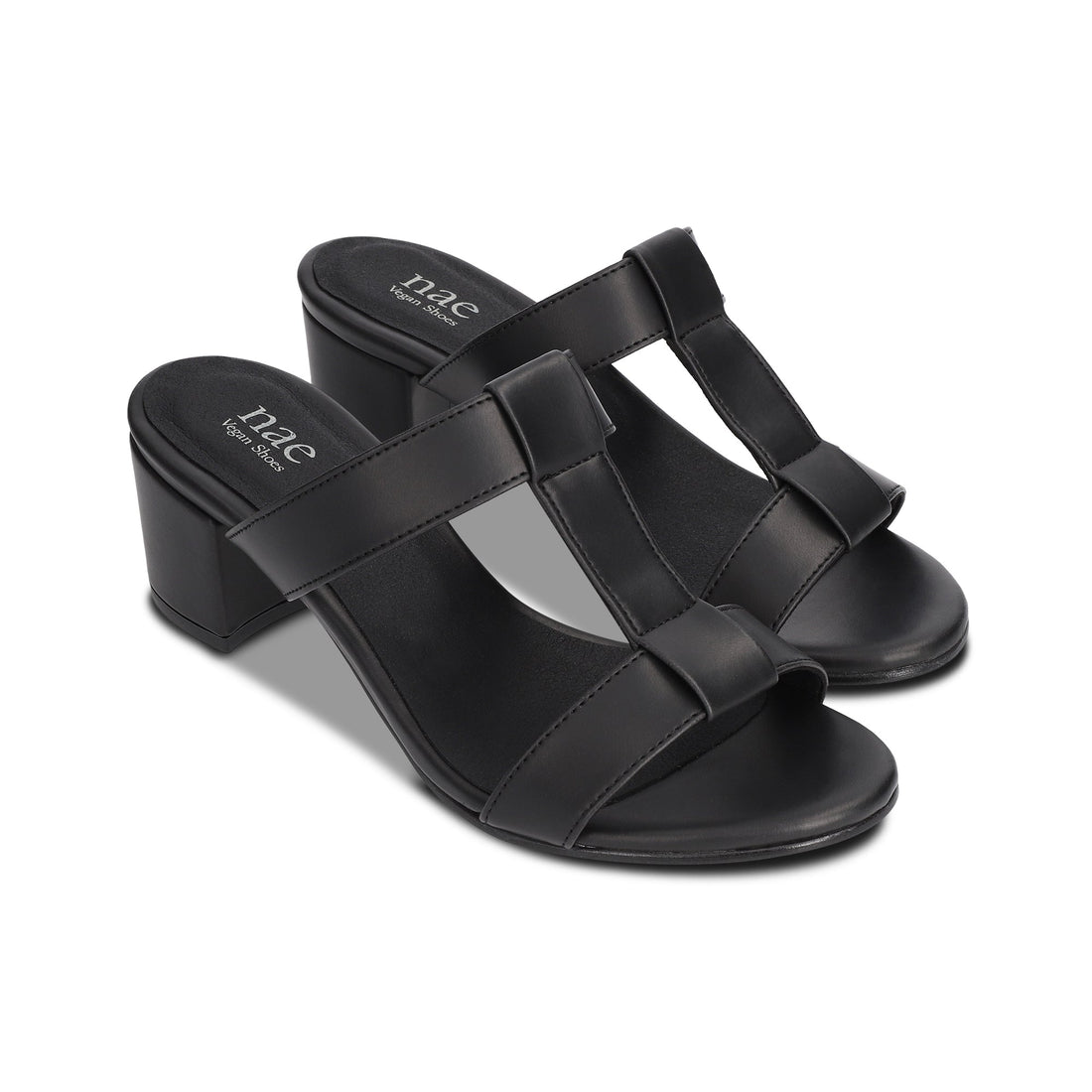 Vegane Sandalen aus Apfelleder mit Absätzen T- förmigen riemen Zehenbereich | NAE