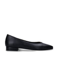 Ballerines véganes pour femme noir beige en cuir de pomme avec bout carré | NAE