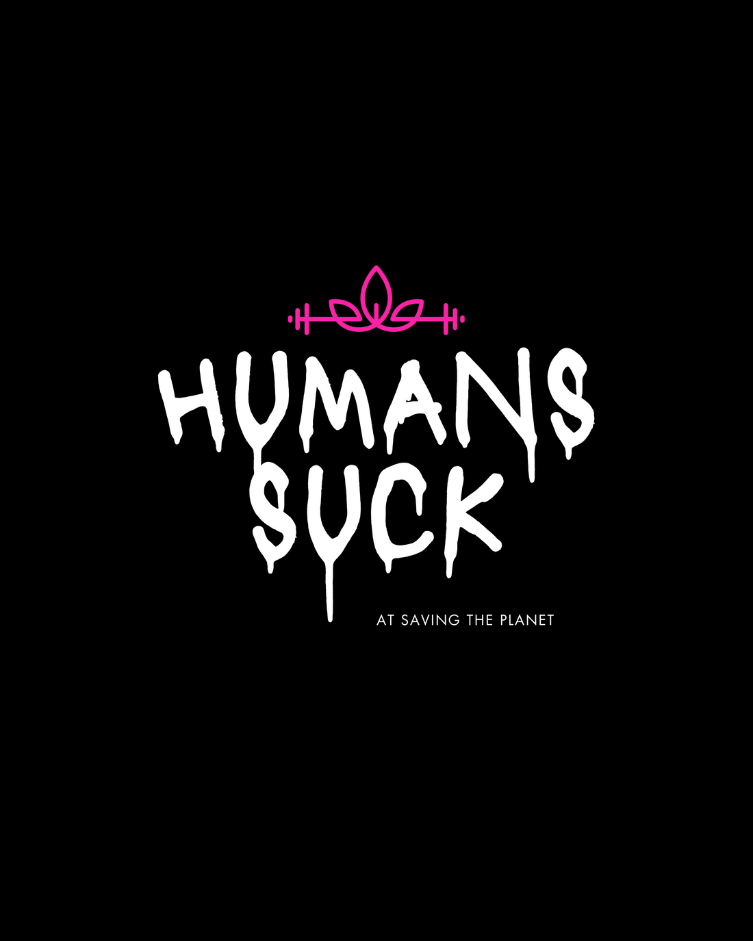 RSG Duffel Bag | 100% Organic Cotton | HUMANS SUCK | Black