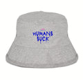 RSG Bucket Hat | 100% Recycled Cotton and Polyester | HUMANS SUCK | Gray
