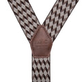 Logo engraved on vegan suspenders | NAE Vegan Shoes